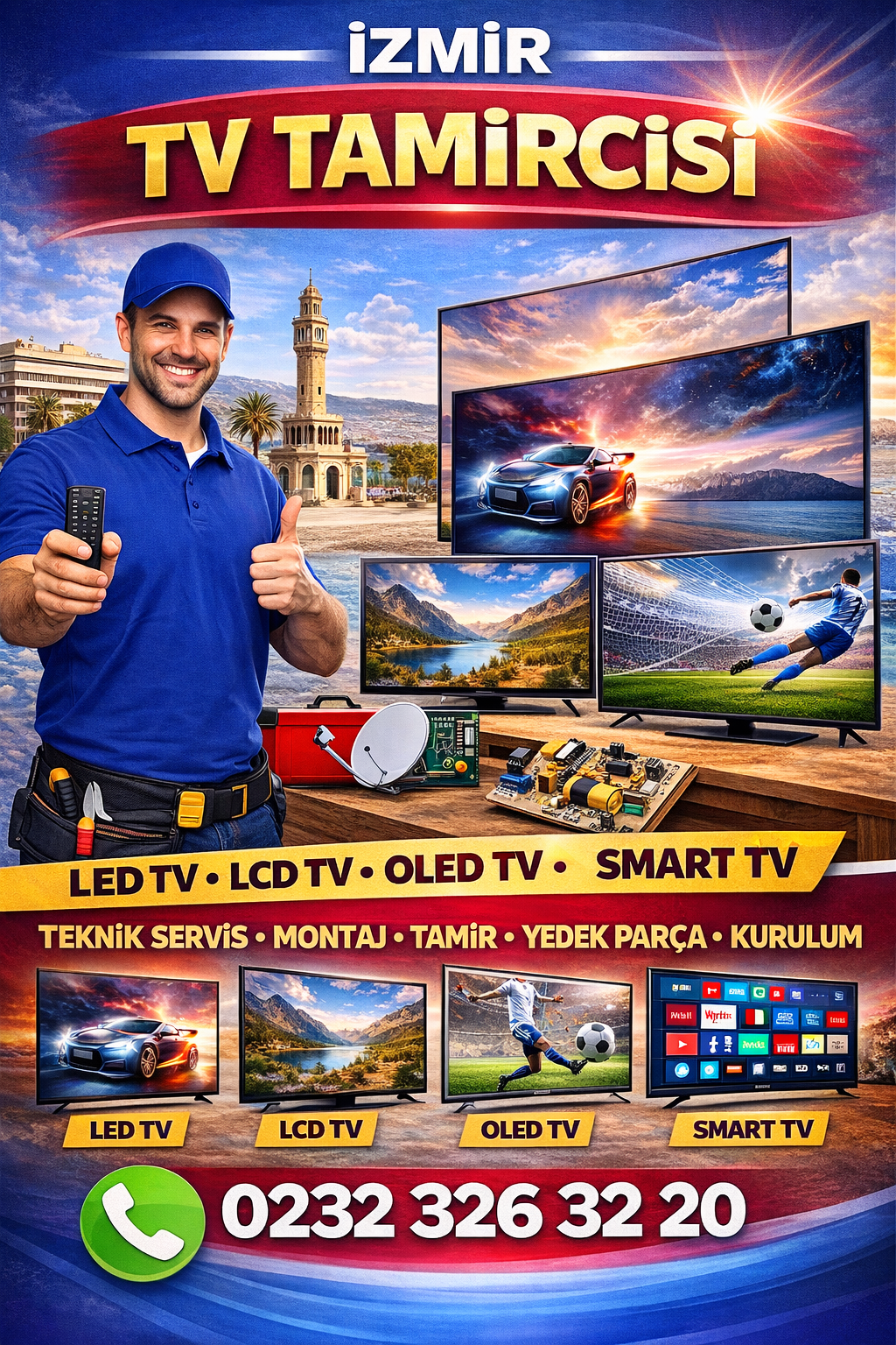 İzmir Televizyon Servisi Hizmeti için Arayın.